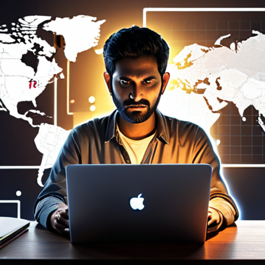 **Image Prompt 1: The Digitally Empowered Storyteller**
    A male South Asian storyteller, 30s-40s, seated at a modern desk with a laptop, intensely focused. Around him, a dynamic, glowing network of digital lines connects to subtle social media icons (like faint Facebook, Instagram, Twitter logos) and a translucent world map, symbolizing global reach. Abstract AI interface elements, neural networks, and data streams subtly emanate from the screen, representing creative assistance. The atmosphere is empowering, technologically advanced, and interconnected, with soft, ambient lighting. High detail, digital art, optimistic mood.