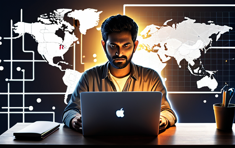 **Image Prompt 1: The Digitally Empowered Storyteller**
A male South Asian storyteller, 30s-40s, seated at a modern desk with a laptop, intensely focused. Around him, a dynamic, glowing network of digital lines connects to subtle social media icons (like faint Facebook, Instagram, Twitter logos) and a translucent world map, symbolizing global reach. Abstract AI interface elements, neural networks, and data streams subtly emanate from the screen, representing creative assistance. The atmosphere is empowering, technologically advanced, and interconnected, with soft, ambient lighting. High detail, digital art, optimistic mood.