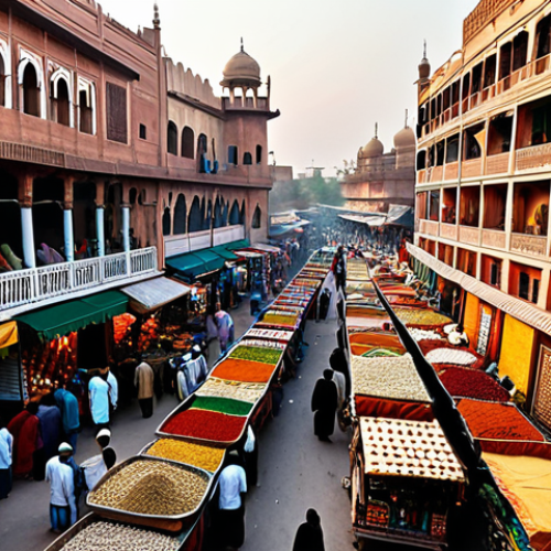 Home 19 **
A bustling marketplace in Lahore, Pakistan. Vendors in colorful shalwar kameez sell spices, textiles, and street food. Focus on the vibrant energy, the intricate details of the architecture, and the diversity of the people. Golden hour lighting.
*Keywords:* Lahore, Pakistan, marketplace, shalwar kameez, spices, textiles, street food, golden hour, vibrant, architecture
**