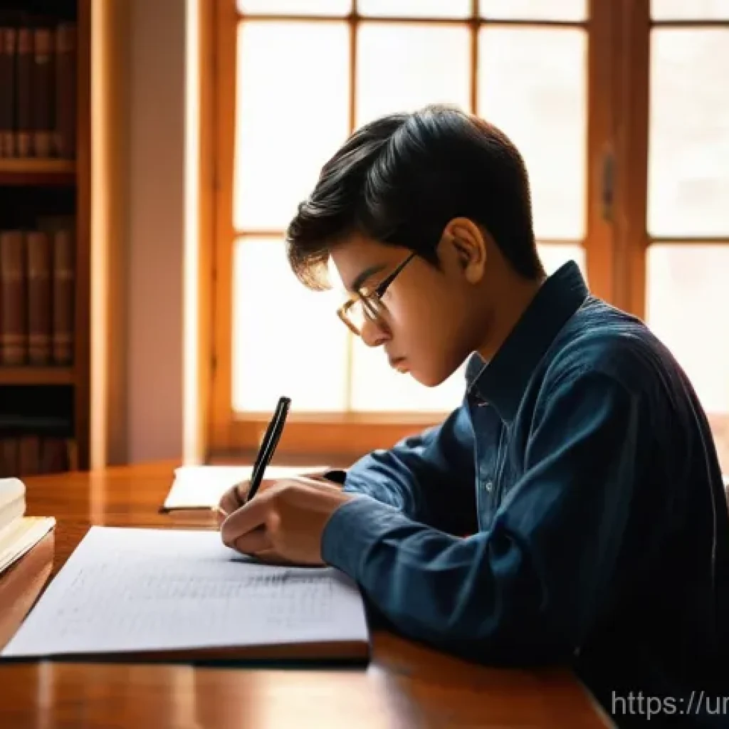 스토리텔러 필기 시험 기출 문제 분석 - A young, diligent student, appearing to be in their late teens, is deeply engrossed in studying, wea...