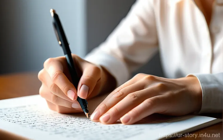 스토리텔러 필기 시험 기출 문제 분석 - A thoughtful writer, appearing to be in their early thirties, is creatively brainstorming, dressed i... 스토리텔러 필기 시험 기출 문제 분석 - A thoughtful writer, appearing to be in their early thirties, is creatively brainstorming, dressed i...