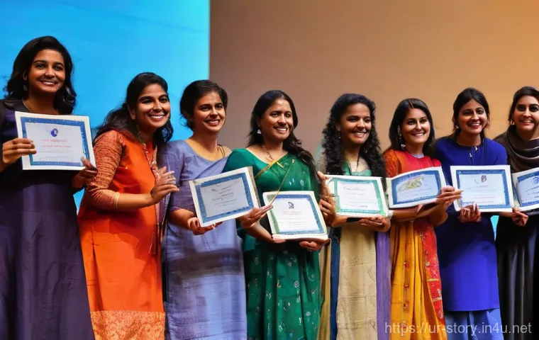 스토리텔러 자격증과 관련된 해외 사례 분석 - **Prompt 1: Global Storytelling Certification Ceremony**
    "A vibrant, high-definition image of a ...