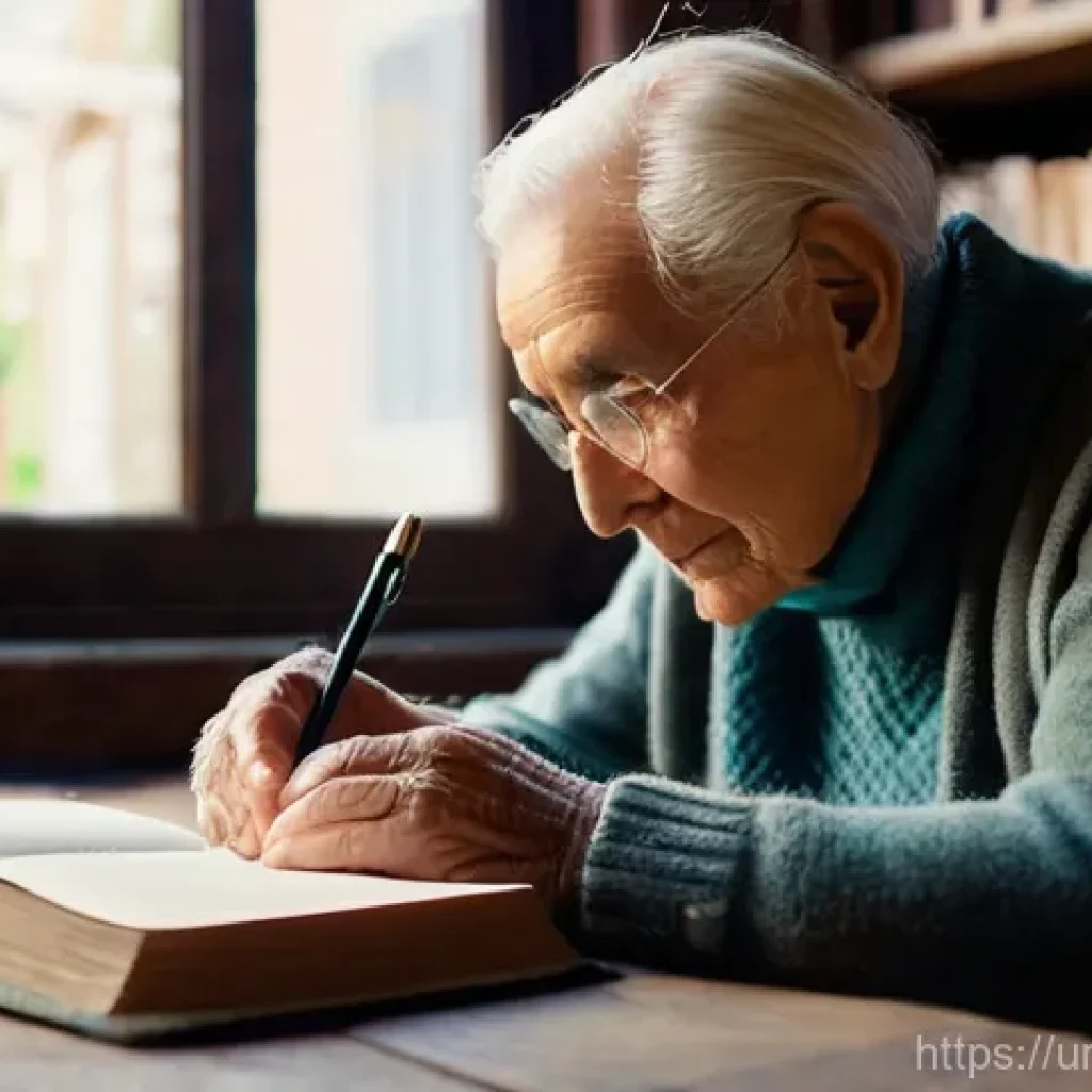 스토리텔러 실무에서의 창의적 문제 해결 사례와 전략 분석과 연구 - **Prompt 1: The Artisan of Words**
A gentle, close-up portrait of an elderly person, perhaps a s...