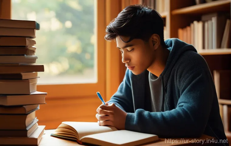 스토리텔러로서의 직업 변화와 도전 - **Prompt 1: The Storyteller's Genesis and Journey**
"A vibrant, cinematic shot capturing a young...