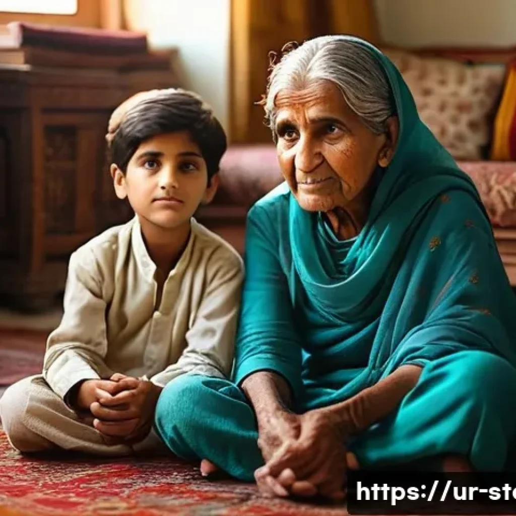 스토리텔러 관련 이론과 실제의 연결 - **Prompt 1: The Embrace of Stories - Intergenerational Wisdom**
"A heartwarming, intimate portra...