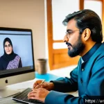 스토리텔러 관련 온라인 강의 추천 - A vibrant digital classroom scene featuring diverse adult students engaging in an online storytellin...