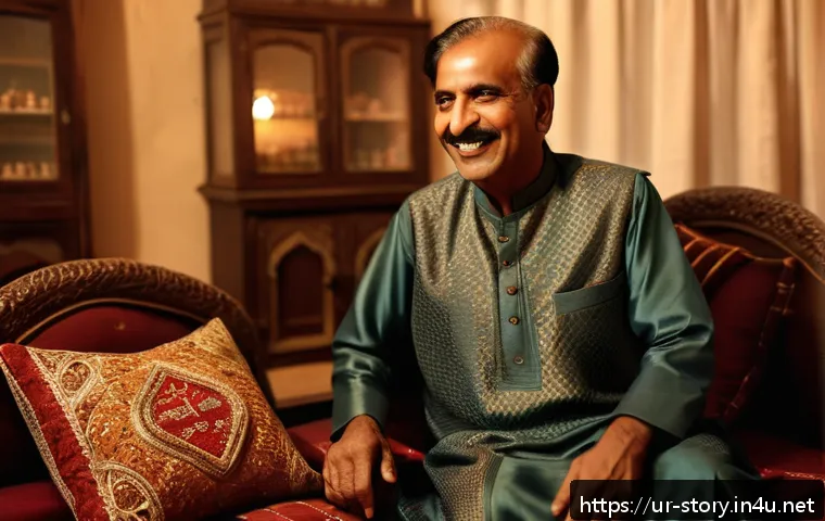 스토리텔러로서 스토리 구성을 잘하는 방법 - A heartfelt emotional scene set in a traditional South Asian living room during a family gathering i...