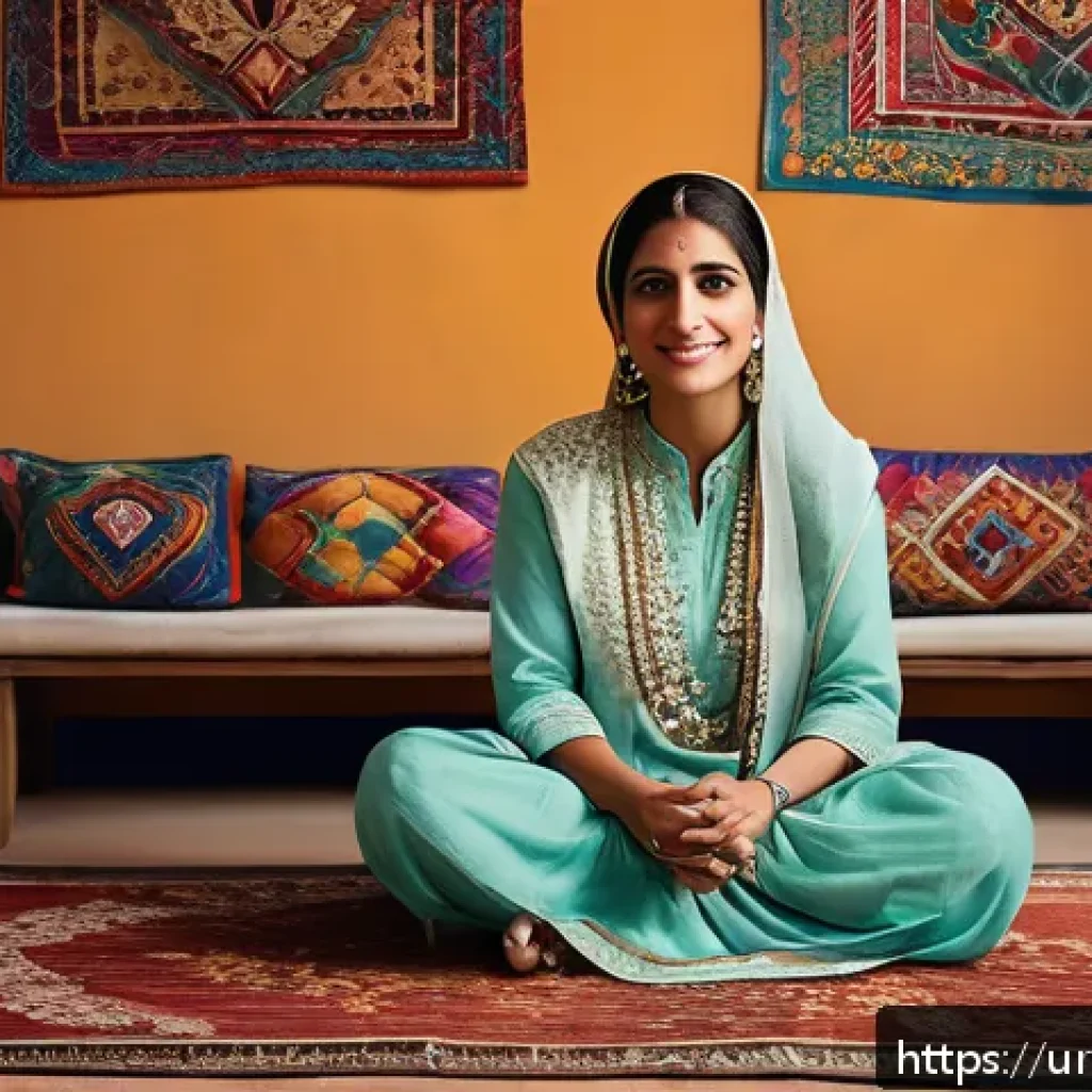 스토리텔러 직업의 장단점과 도전 과제 분석과 사례 연구 - A warm and intimate scene of a South Asian storyteller in traditional Pakistani attire, sitting cros...