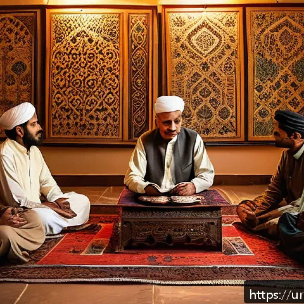 스토리텔러 직무에서의 스토리 제작 능력 향상 방법과 사례 분석과 전략 - A warm and emotionally evocative scene depicting a Pakistani storyteller in traditional attire sitti...